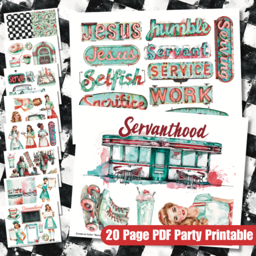 Servanthood Party Printable