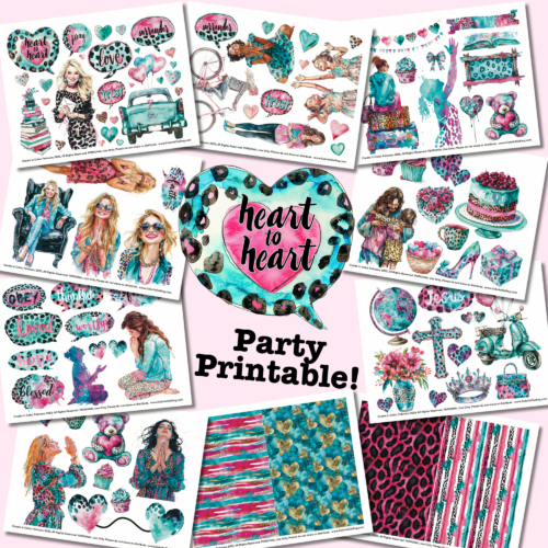 “Heart to Heart” Party Printable