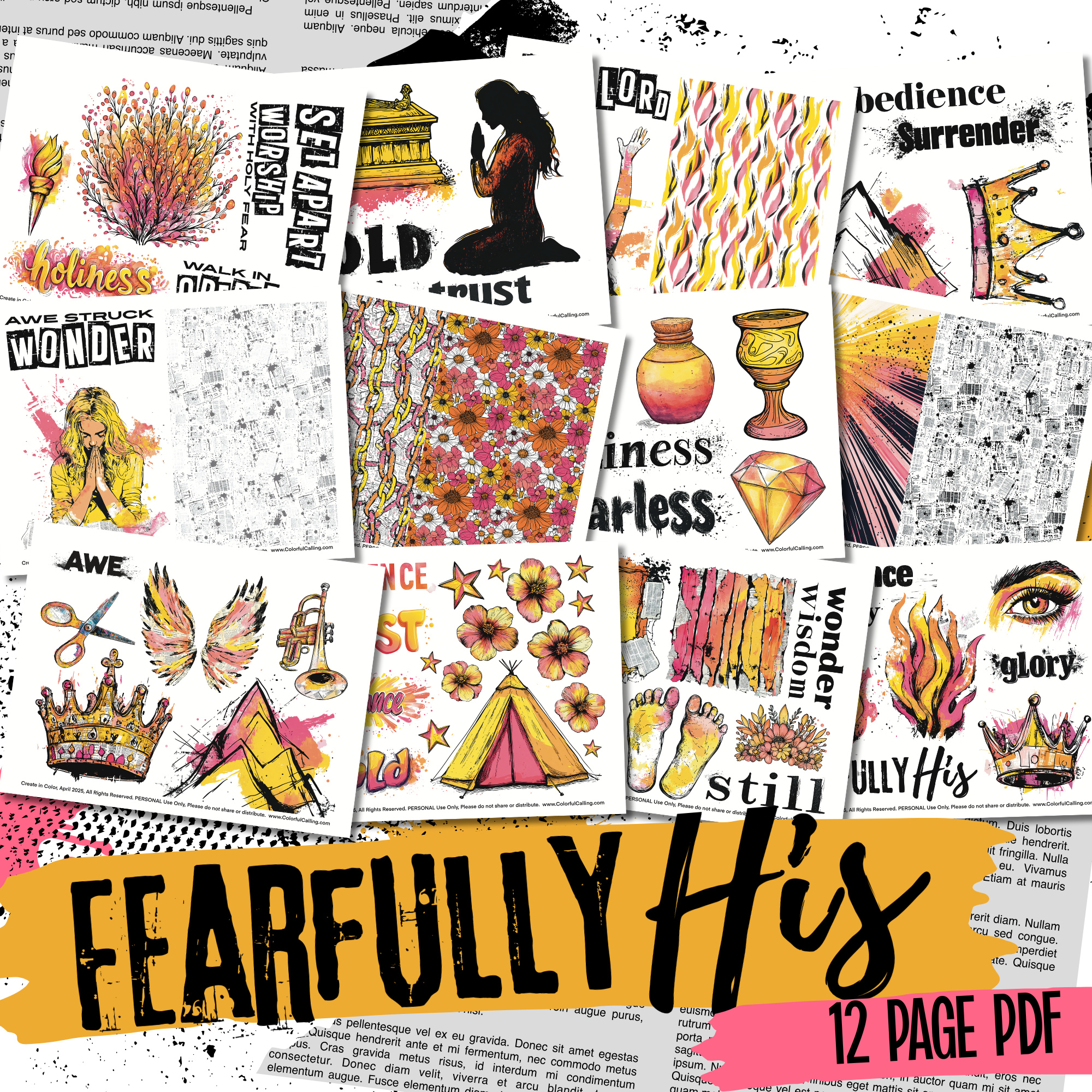 “Fearfully His” Party Printable